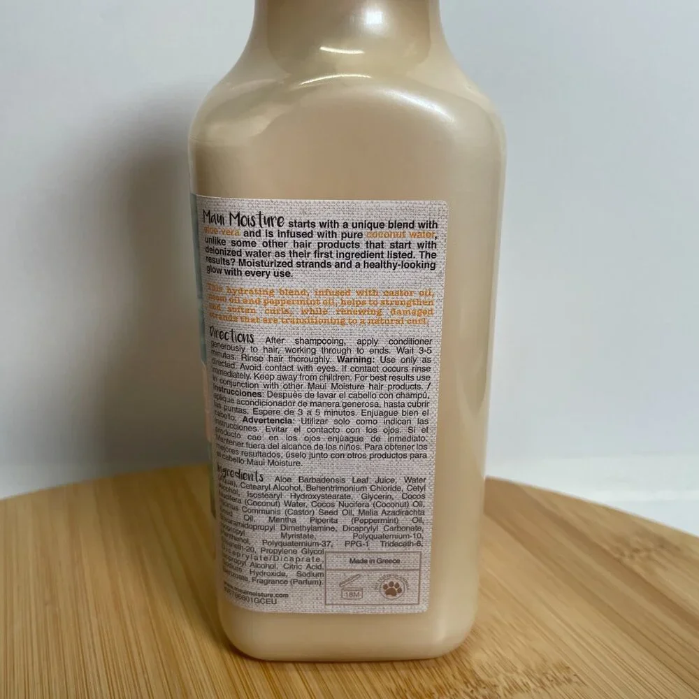 Maui Moisture Hair Care Strength & Length Castor & Neem Oil Conditioner 13 oz